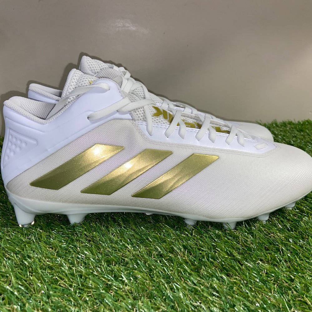 Adidas Freak Bounce Football Cleats Shoes GZ0722 White Gold Men Size 13 NEW